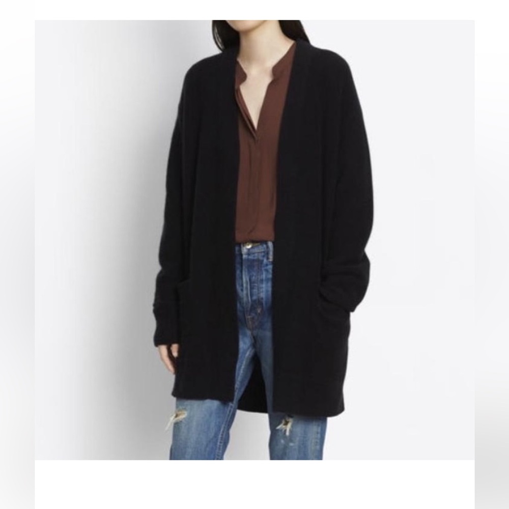 Vince 100% Cashmere Open Front Cashmere Cardigan
